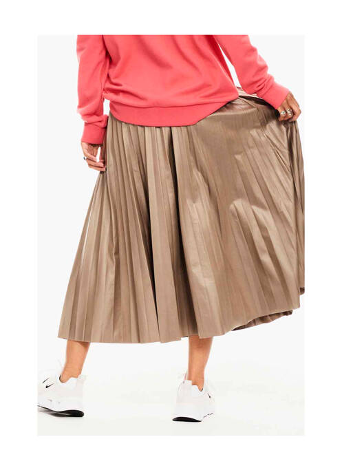 Fustă midi bej GARCIA femeie