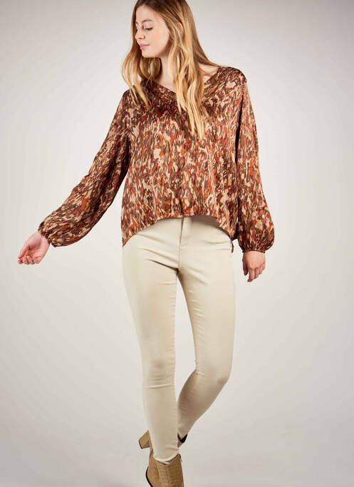 Cămașă maro BELLITA femeie