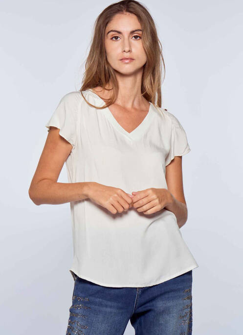 Top bej BELLITA femeie