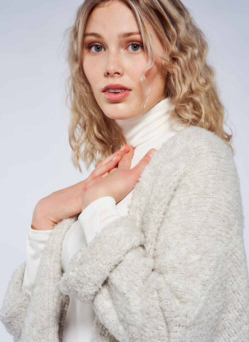 Vestă cu mâneci lungi alb ZABAIONE femeie