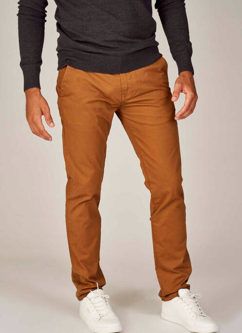 Pantalon chino maro BRUCE & BUTLER  bărbat