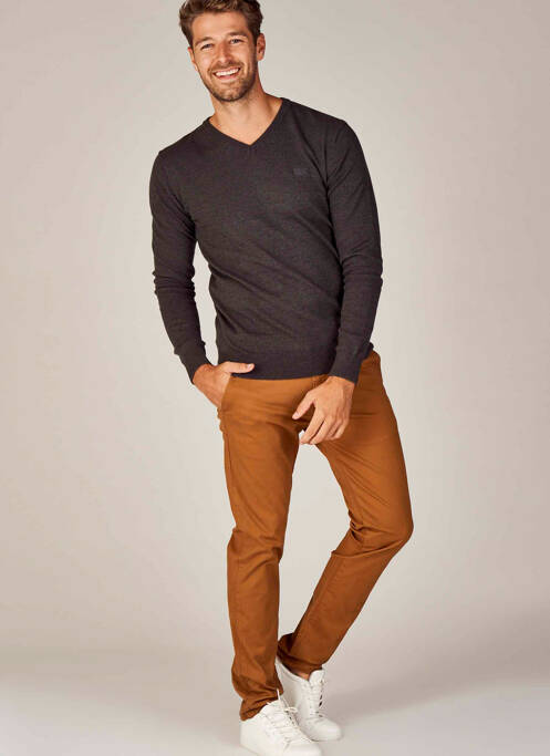 Pantalon chino maro BRUCE & BUTLER  bărbat