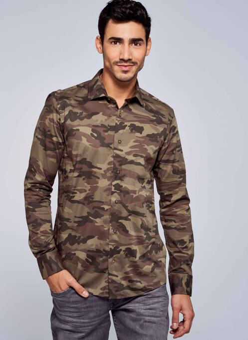 Cămașă cu mâneci lungi verde BRUCE & BUTLER  bărbat