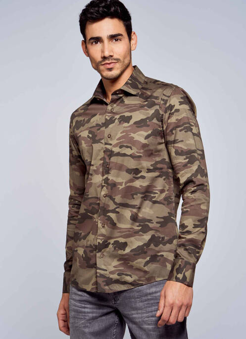 Cămașă cu mâneci lungi verde BRUCE & BUTLER  bărbat