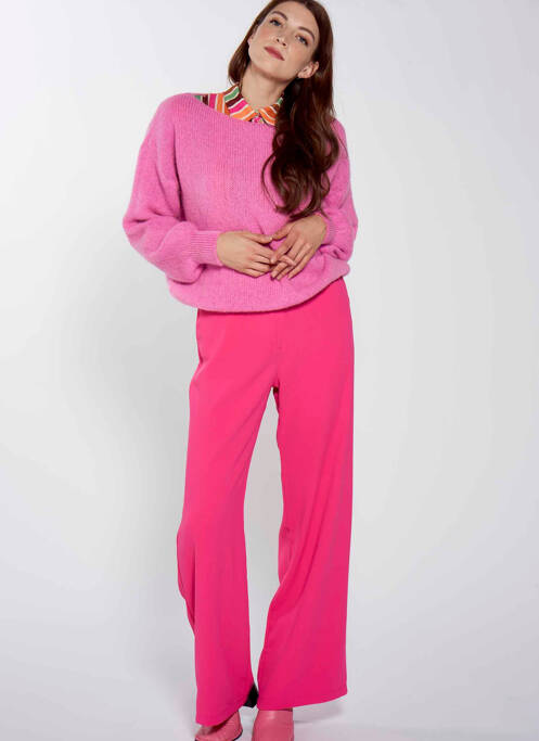 Pantalon chino roz AMELIE & AMELIE femeie