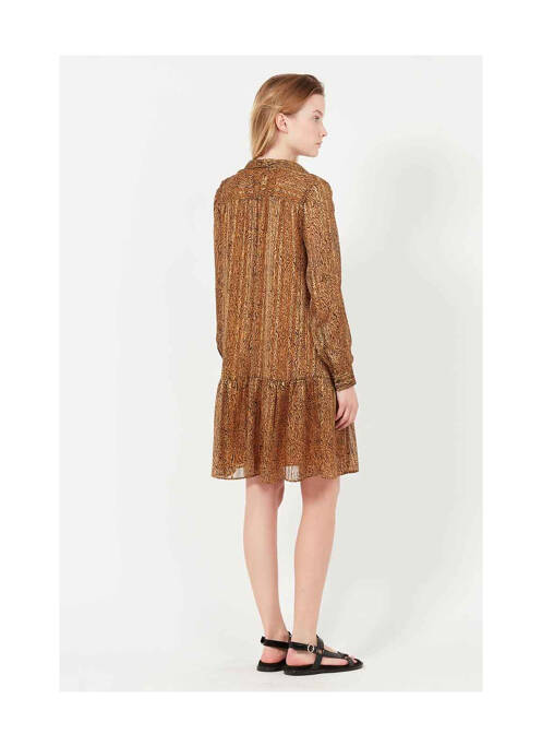 Rochie scurtă maro IKKS femeie