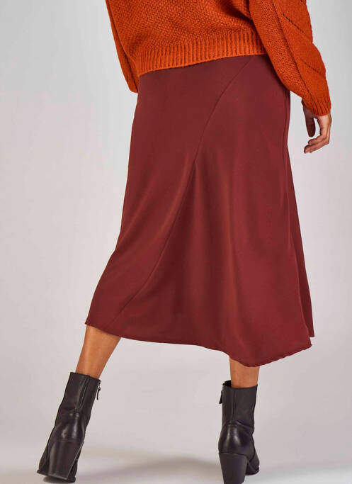 Fustă midi roșu CLOUDS OF FASHION femeie