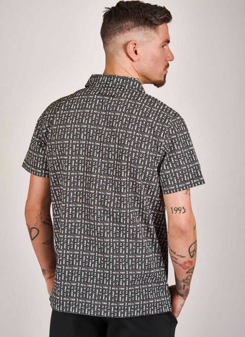 Cămașă cu mâneci scurte negru DYJCODE BY DENNIS PRAET  bărbat