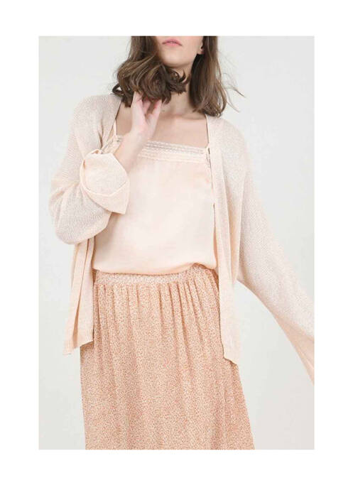 Vestă cu mâneci lungi roz MOLLY BRACKEN femeie