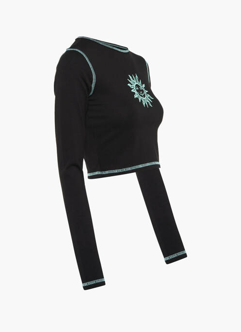 Tricou negru DAISY STREET femme