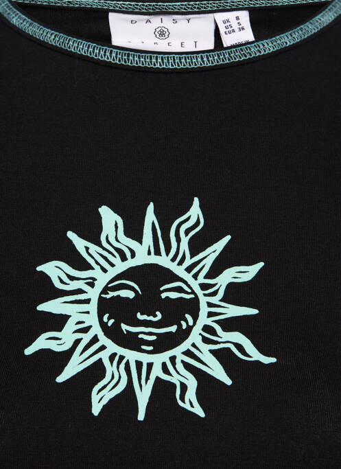 Tricou negru DAISY STREET femme