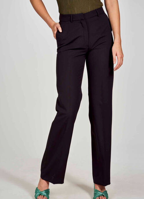 Pantalon drept negru DEUX. BY ELINE DE MUNCK femeie