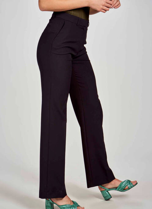 Pantalon drept negru DEUX. BY ELINE DE MUNCK femeie