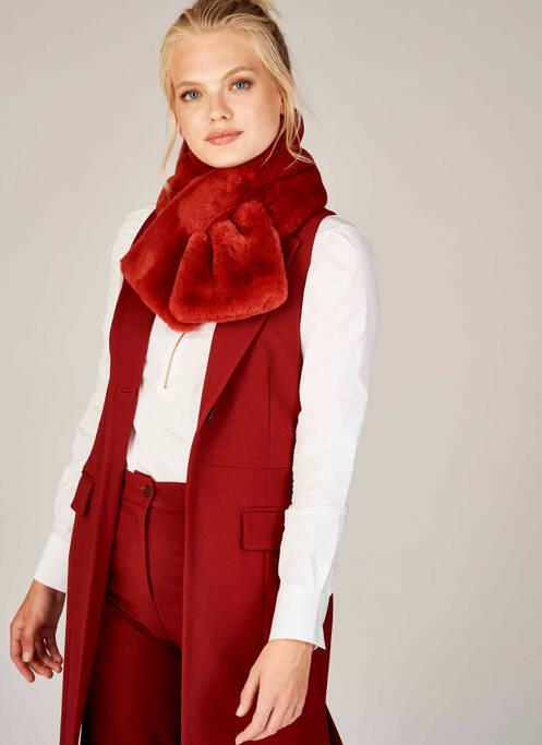 Guler / Eșarfă de gât roșu DEUX. BY ELINE DE MUNCK femeie