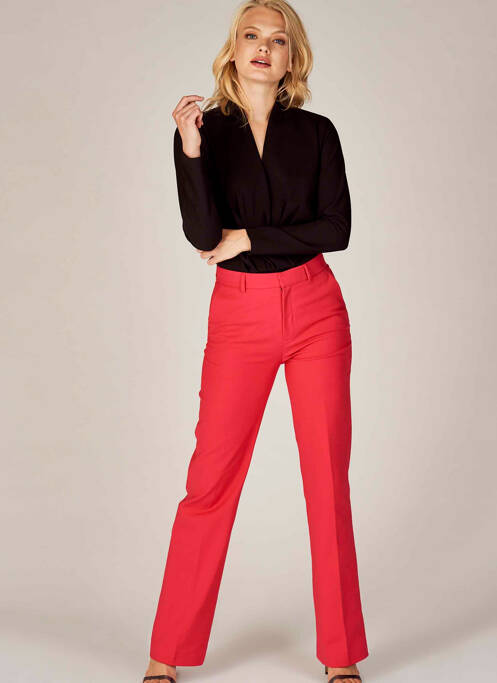 Pantalon drept roz DEUX. BY ELINE DE MUNCK femeie