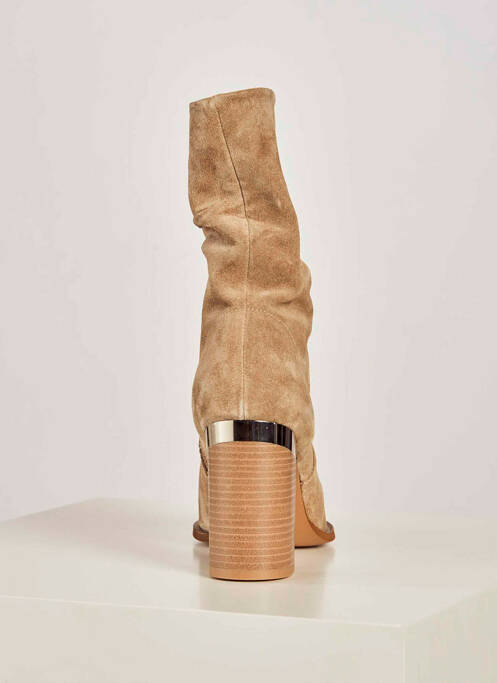Botine/Ghete taupe DEUX. BY ELINE DE MUNCK femeie