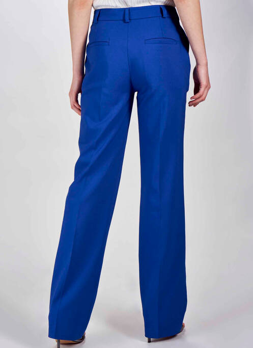 Pantalon drept albastru DEUX. BY ELINE DE MUNCK femeie