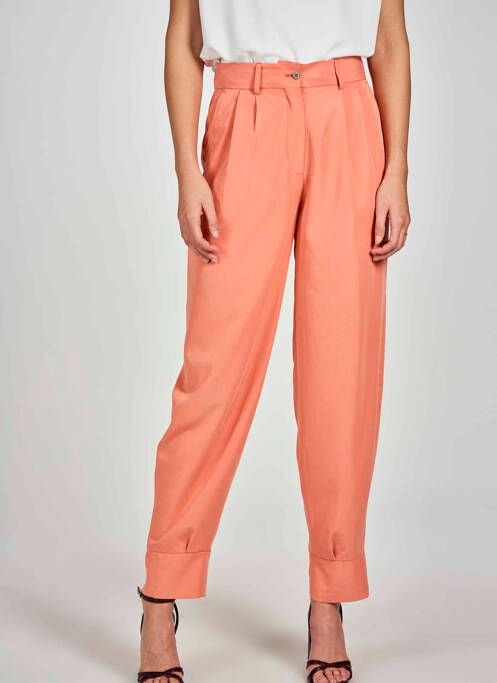 Pantalon chino portocaliu DEUX. BY ELINE DE MUNCK femeie