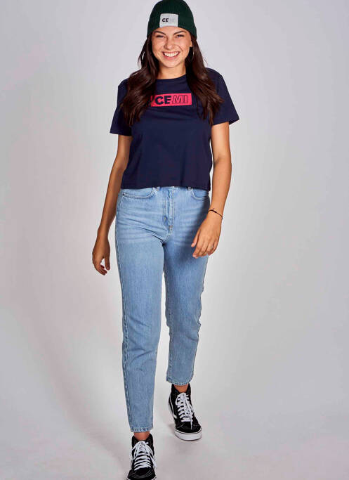 Tricou albastru CEMI femeie