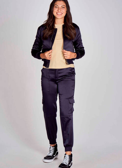 Pantalon cargo albastru CEMI femeie