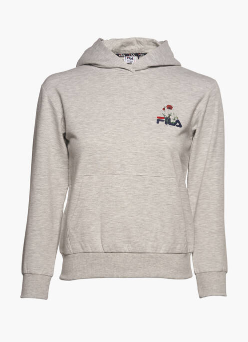 Hanorac cu glugă gri FILA fată