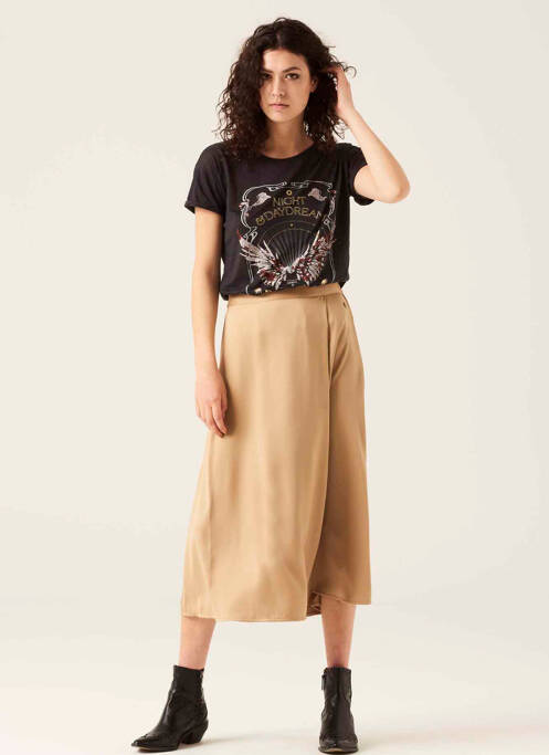 Fustă midi auriu GARCIA femeie