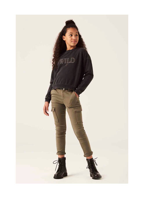 Pantalon cargo verde GARCIA fată