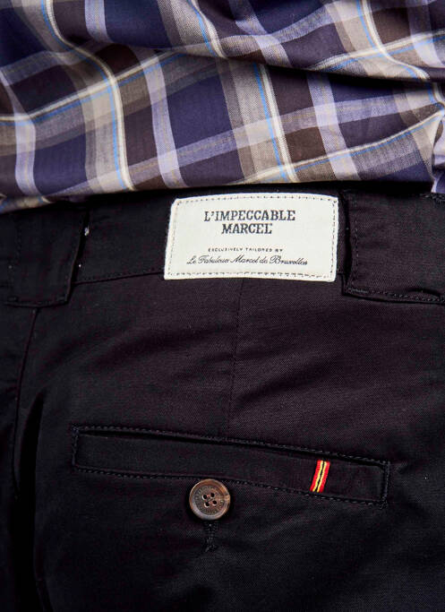 Pantalon chino negru LE FABULEUX MARCEL DE BRUXELLES bărbat