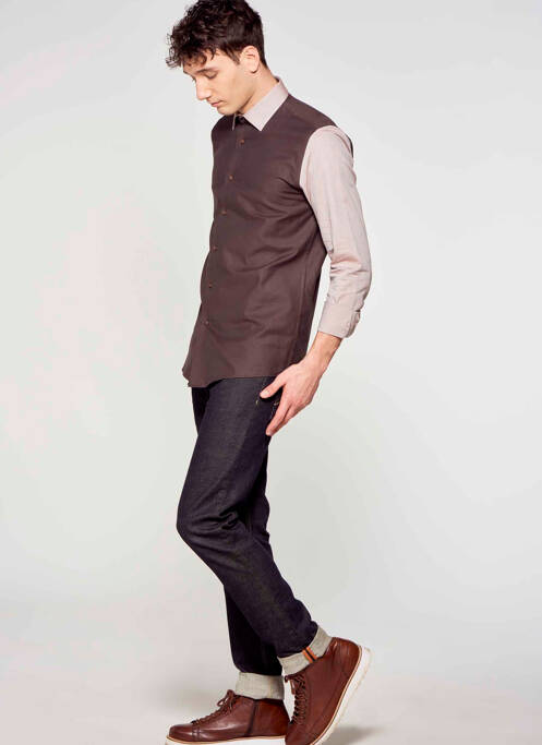 Cămașă cu mâneci lungi bej LE FABULEUX MARCEL DE BRUXELLES bărbat