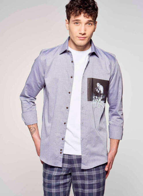 Cămașă cu mâneci lungi albastru LE FABULEUX MARCEL DE BRUXELLES bărbat