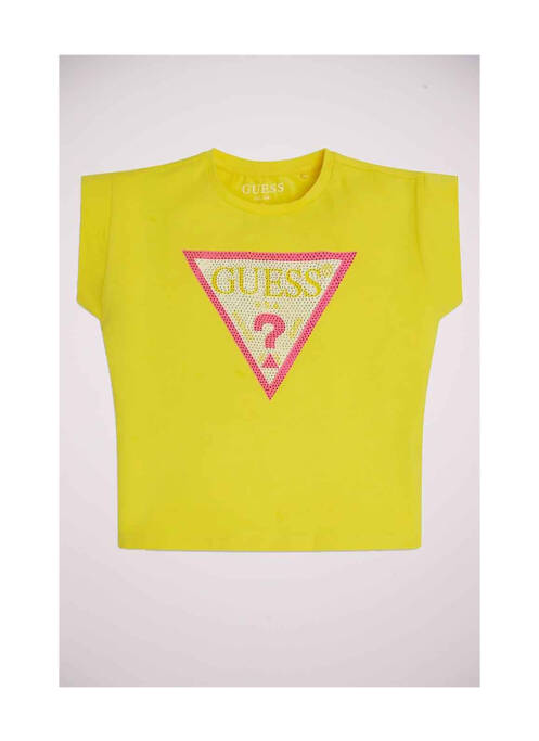 Tricou galben GUESS fată