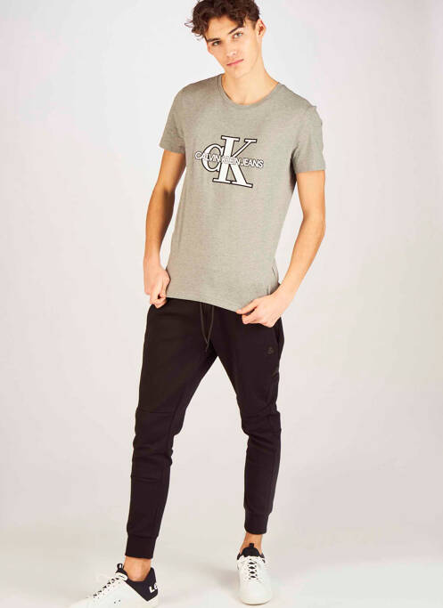 Tricou gri CALVIN KLEIN bărbat