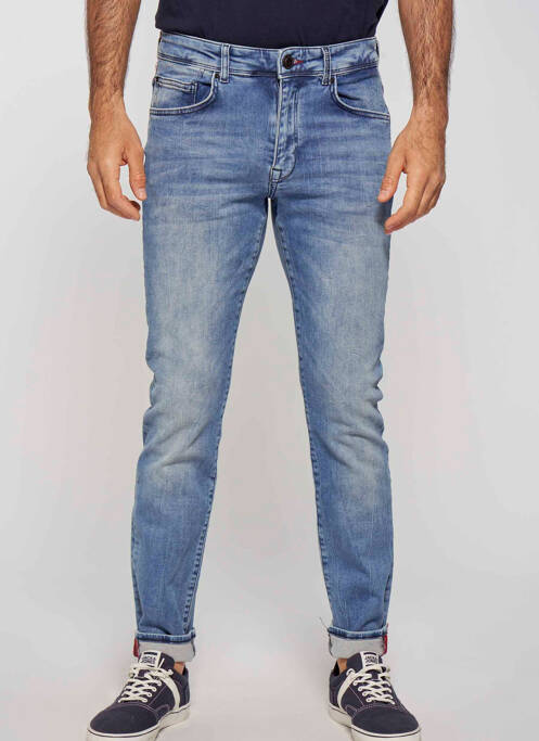 Blugi cu croială slim albastru PETROL INDUSTRIES bărbat