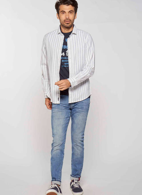 Blugi cu croială slim albastru PETROL INDUSTRIES bărbat