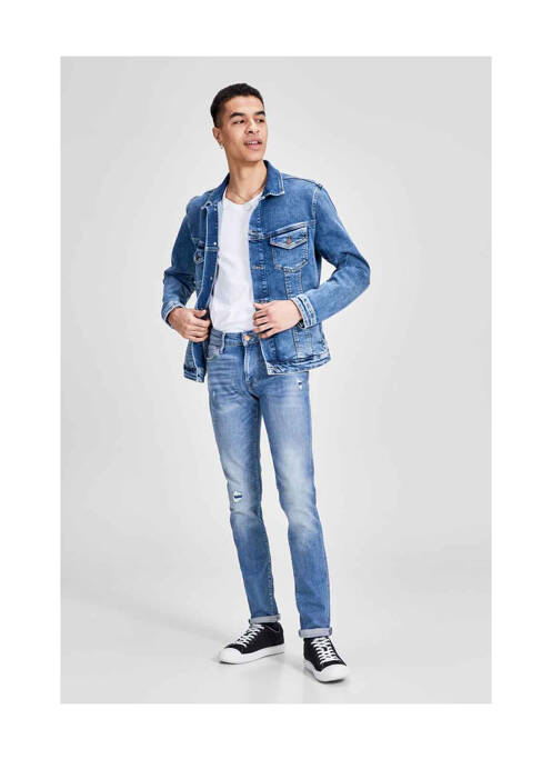 Blugi skinny albastru JACK & JONES bărbat