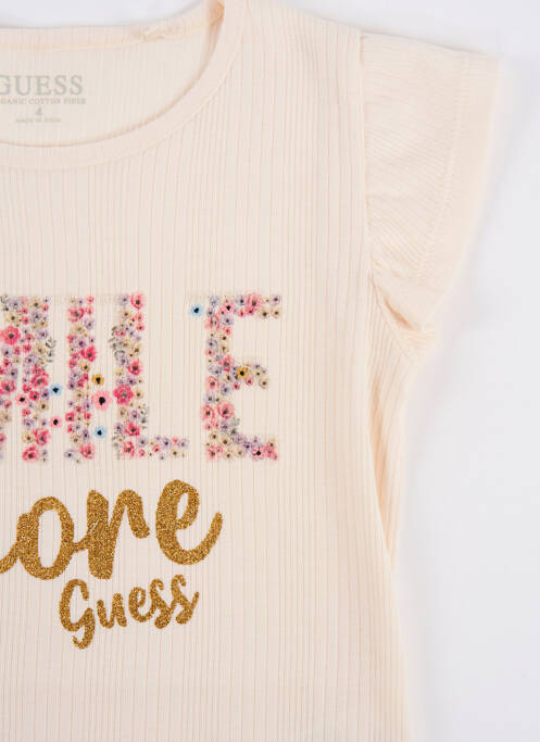 Tricou alb GUESS fată