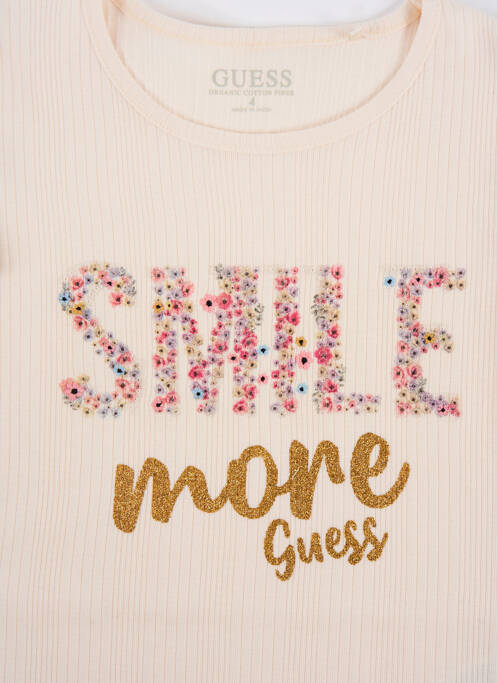 Tricou alb GUESS fată