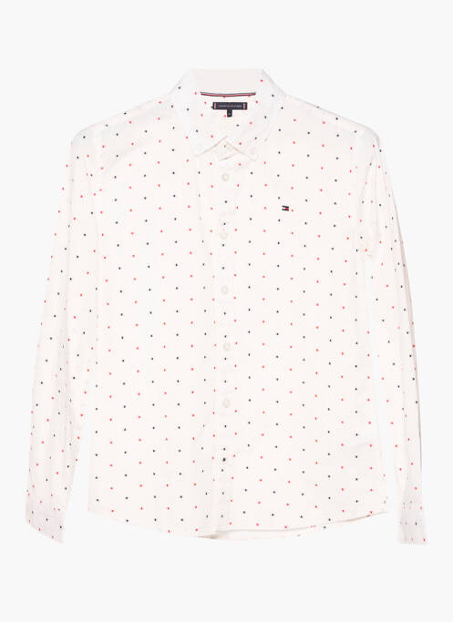 Cămașă cu mâneci lungi alb TOMMY HILFIGER băiat