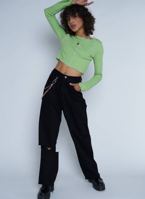 Blugi cu croială dreaptă negru DAISY STREET femme