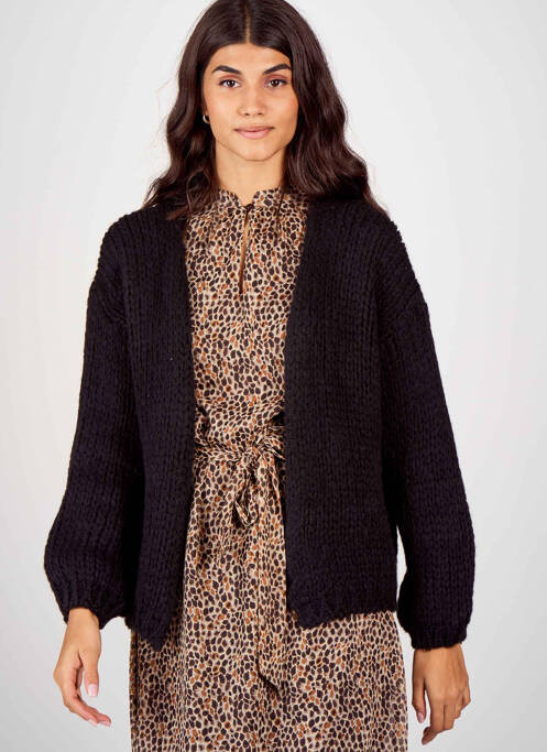 Vestă cu mâneci lungi negru BELLITA femeie