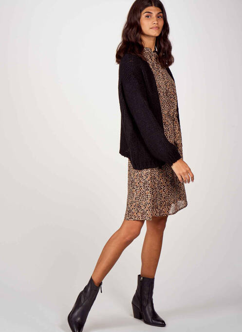 Vestă cu mâneci lungi negru BELLITA femeie