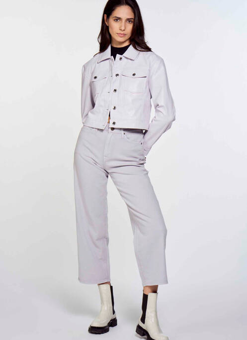 Blugi cu croială largă violet LEE femeie