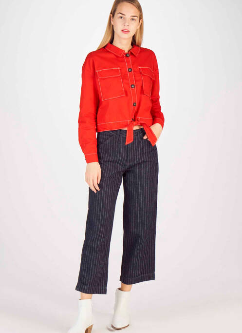 Blugi cu croială largă albastru LEE femeie