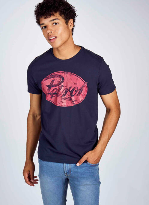 Tricou albastru PETROL INDUSTRIES bărbat