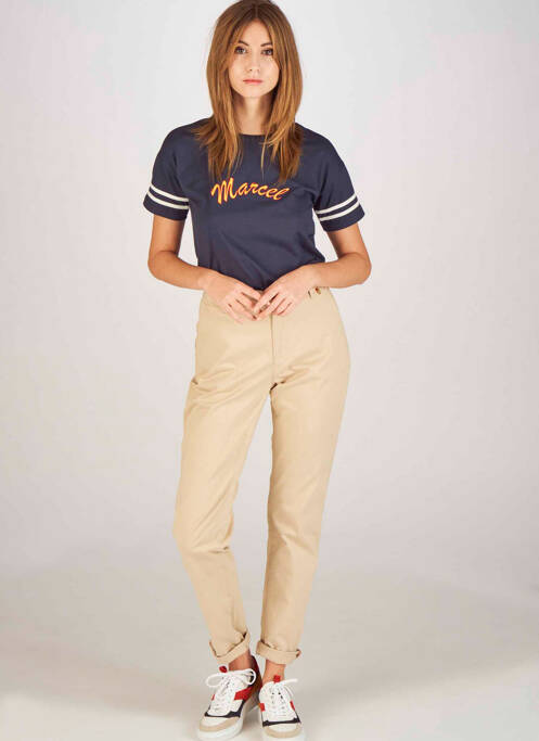Pantalon chino bej LE FABULEUX MARCEL DE BRUXELLES femeie