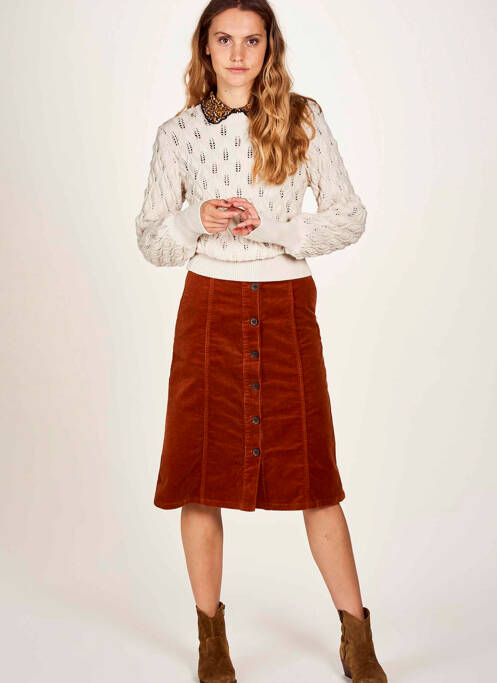 Fustă midi maro LE FABULEUX MARCEL DE BRUXELLES femeie