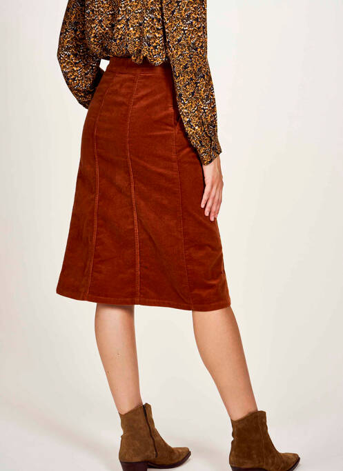 Fustă midi maro LE FABULEUX MARCEL DE BRUXELLES femeie