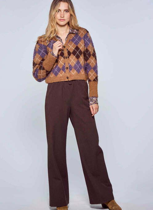 Pantalon drept maro LE FABULEUX MARCEL DE BRUXELLES femeie