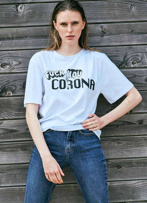 Tricou alb LE FABULEUX MARCEL DE BRUXELLES femeie