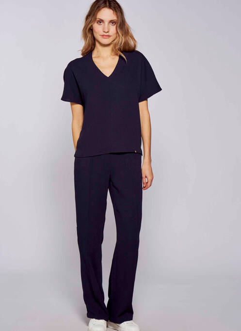 Pantalon evazat albastru LE FABULEUX MARCEL DE BRUXELLES femeie